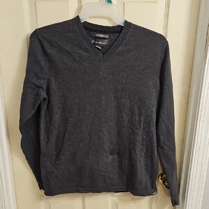 Eddie Bauer Cotton Merino V Neck Sweater